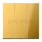 JUNG клавиша 3-ая для трёхклавишного выключателя золото LS990, JUNG