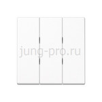 JUNG клавиша для трёхклавишного выключателя белый, JUNG