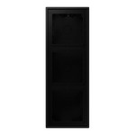 Коробка тройная для накладного монтажа Jung LS 990 черный матовый, Jung