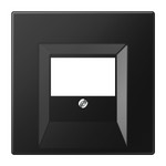 Аудиорозетка двойная LS 990 черный матовый, Jung
